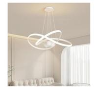 LIUNJHUY Luces Colgantes LED Modernas Lámpara de Restaurante de Moda Simple y Moderna Lámpara de Sala de Estar con línea Colgante Creativa nórdica (3 Colores, Negro 60 cm) Interesting