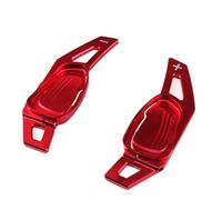 LiuROSE 2 Piezas Volante Levas Cambio para Audi S3 RS3 8V S6 RS6 C7 S4 RS4 Avant S5 RS5 SQ5 B8 S8 RS7 RSQ3,Paletas Cambio Marchas En El Volante Coche Levas En Volante Accesorios Coche,C-Red