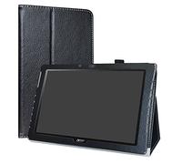 LiuShan Acer Iconia One 10 B3-A40 Funda, Folio Soporte PU Cuero con Funda Caso para 10.1" Acer Iconia One 10 B3-A40 Android Tablet,Negro