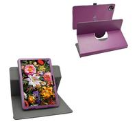 LiuShan Caso Giratoria 360° + Extraíble Funda para Raemond K30/Hasskya K30/MENTUME K30/Aobante K30 10.1 Pulgadas Tablet,Púrpura