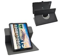 LiuShan Caso Giratoria 360° + Extraíble Funda para TABWEE T80/ZENVA T80/TPZ T10B 10.1 Pulgadas Tablet,Negro