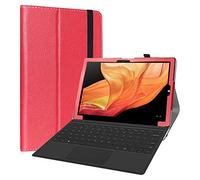 LiuShan Compatible con CHUWI UBook X Tablet 12 Inch Tablet PC 2 in 1 Funda,Folio Soporte PU Cuero con Funda Caso para CHUWI UBook X Tablet 12 Inch Tablet PC 2 in 1,Rojo