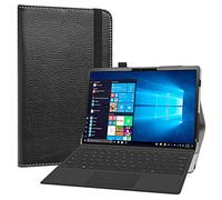 LiuShan Compatible con la funda Dell Latitude 7320, cubierta de cuero sintético plegable delgada para portátil Dell Latitude 7320 de 13 pulgadas (no compatible con otros portátiles), color negro