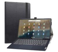 LiuShan Compatible con Lenovo Ideapad Duet 5 Tableta Funda,Folio Soporte PU Cuero con Funda Caso para Lenovo Ideapad Duet 5 Chromebook 13.3" Tableta 2 en 1,Negro