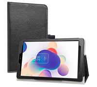 LiuShan Compatible con TCL TAB 8 LE, funda de piel sintética delgada plegable para tablet Android TCL TAB 8 LE (modelo TCL 9137W) de 8 pulgadas (no compatible con el modelo TCL 9038S), color negro