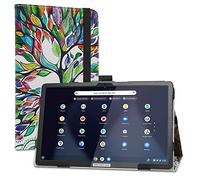 LiuShan Funda para Lenovo IdeaPad Duet 3 Chromebook ，Folio Soporte PU Cuero con Funda Caso para Lenovo IdeaPad Duet 3 Chromebook Ordenador Portátil 2-en-1 10.95"（ Modelo：11Q727）,Love Tree