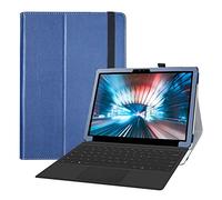 LiuShan Funda para Tablet DELL Latitude 7200/7210 2 en 1, Piel sintética, Delgada, Plegable, con Soporte, para Tablet de 12.3 Pulgadas, Color Azul