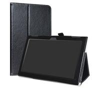 LiuShan Lenovo Tab 4 10 Funda, Folio Soporte PU Cuero con Funda Caso para 10.0" Lenovo Tab4 10 Android Tablet,Negro