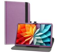 LiuShan Rotary Funda para Blackview Mega2, Folio Soporte PU Cuero con Funda para Blackview Mega2/Blackview Mega 2 WiFi/TECLAST T60Plus/DOOGEE T36/ODEA A12/OSCAL Pad 100 Tablet 12 Pulgadas,Purple
