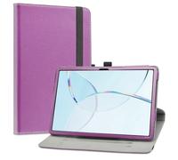 LiuShan Rotary Funda para DOOGEE T10E,Folio Soporte PU Cuero con Funda Caso para DOOGEE T10E /Blackview Tab 80 /Blackview Tab 10 WiFi/OSCAL Pad 7 Tablet 10 Pulgadas Android Tablet,Purple