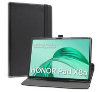 LiuShan Rotary Funda para Honor Pad X8a, Folio Soporte PU Cuero con Funda Caso para Honor Pad X8a Tablet de 11 Pulgadas, Negro