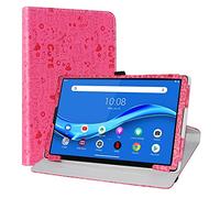 LiuShan Rotary Funda para Lenovo Tab K10, Folio Soporte PU Cuero con Funda Caso para 10.3" Lenovo Tab K10 / Tab M10 FHD Plus (2nd Gen) TB-X606F Tablet(Not fit Smart Tab M10),Magenta