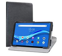 LiuShan Rotary Funda para Lenovo Tab M10 Plus, Folio Soporte PU Cuero con Funda Caso para 10.3" Lenovo Tab M10 Plus/Tab M10 FHD Plus (2nd Gen) TB-X606F / Smart Tab M10 Plus Tablet,Negro