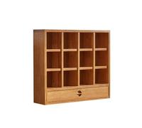 LIUWOPA Organizador de café, estante para tazas, soporte para tazas de madera, organizador de 12 soportes de exhibición de rejilla de palacio para figura de taza, uso múltiple (natural)