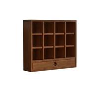LIUWOPA Organizador de café, estante para tazas, soporte para tazas de madera, organizador de 12 soportes de exhibición de rejilla de palacio para figura de taza, uso múltiple (natural)