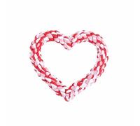 LiuXaofei 1 Cuerda de algodón Multicolor Tejida a Mano con Forma de corazón for Limpiar los Dientes de tu Perro, Juguete for Mascotas sin Relleno(2)