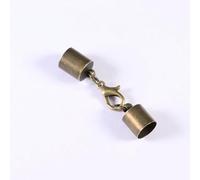 LIUXIN 20 Piezas Cierres de Langosta, Ganchos, topes de Cuero para cordón 2,5-10 mm, Conectores de terminales para Pulseras y joyería.