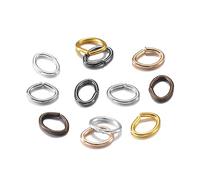 LIUXIN 300 unids/Lote 7 * 5mm Anillo Dividido Ovalado Conector de Anillos de Salto Anillos de Metal Abiertos bucles de Enlace para Pulsera Collar Accesorios joyería DIY