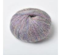 LIUXIN 5 Piezas de Hilo de Mohair con Lentejuelas Doradas, Hilo de Lana Suave y cálido para Tejer a Mano, suéter, Chal, Sombrero, Costura, 25 g/Unidad