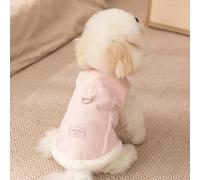 LIUXIN Chaleco Acolchado para Mascotas, Ropa para Perros, Abrigo de algodón cálido de Invierno, Chaqueta sin Mangas para Perros pequeños con Hebilla de tracción