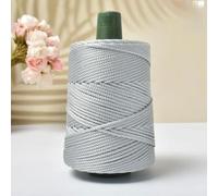LIUXIN Hilo de Crochet de Verano, Cuerda de Hielo, Hilo de 3 mm para Tejer a Mano, Bolsos, Sombreros para el Sol, Zapatos, Tejido a Mano, cojín de Seda, 200 g