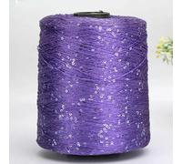 LIUXIN Hilo de Ganchillo con Lentejuelas y Purpurina de 500 g para Tejer a Mano, Ideal para Coser Ropa y Coser.