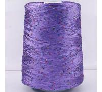 LIUXIN Hilo de Ganchillo con Lentejuelas y Purpurina de 500 g para Tejer a Mano, Ideal para Coser Ropa y Coser.