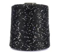 LIUXIN Hilo de Ganchillo con Lentejuelas y Purpurina de 500 g para Tejer a Mano, Ideal para Coser Ropa y Coser.