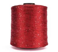 LIUXIN Hilo de Ganchillo con Lentejuelas y Purpurina de 500 g para Tejer a Mano, Ideal para Coser Ropa y Coser.