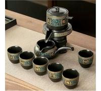 LIUXIN Juego de té de Kung fu automático con Molino de Piedra Chino, Tetera Sencilla para el hogar, Taza de cerámica