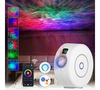 LIUYANG Proyector inteligente Galaxy funciona con Alexa y Google Home, proyector de luz nocturna con control de voz con nebulosa, luces de cielo adecuadas para niños y adultos, decoración de habitació