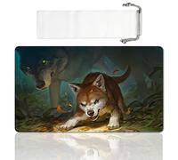 LIUYANZE Tapete de juego de mesa TCG, tamaño 60 x 35 cm, alfombrilla de ratón compatible con MTG CCG RPG juego de cartas coleccionables (Ferocious PUP)