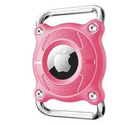 LIUYIDM Impermeable Perros Funda Collar con Hebilla de Metal Desmontable Protector de Collar para Gatos de 4 cm de Ancho para Perros, Compatible con Apple (Rosa)
