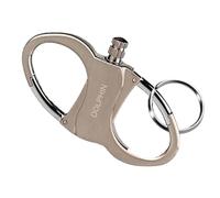 LIUYIDM Llaveros Mosqueton Metal Acero Inoxidable Mosqueton Llavero Anillas Llaveros Llavero Personalizados,Adecuado para Llaves de Casa, Llaves de Coche, MontañIsmo al Aire Libre (Plata)