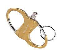 LIUYIDM Llaveros Mosqueton Metal Acero Inoxidable Mosqueton Llavero Anillas Llaveros Llavero Personalizados,Adecuado para Llaves de Casa, Llaves de Coche, MontañIsmo al Aire Libre (Oro)