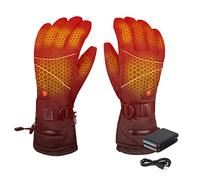 Liuyoyo Guantes calefactados para motocicleta, esquí, nieve, guantes impermeables para pantalla táctil, guantes de calefacción recargables de invierno para exteriores