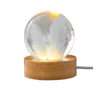 Liuyoyo Pisapapeles de Diente de León Real, Bola de Cristal Brillante de Diente de León Real, Bola de Cristal Brillante de Margarita Amarilla, Pisapapeles de Flor Eterna con Base