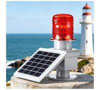 liuyunfeiGL Baliza Solar de señalización Lateral para Edificios Altos GZ122 | Luz estroboscópica LED roja intermitente de 15 W/20 W, ampliamente utilizada en aeropuertos y torres de vigilancia.
