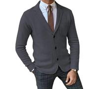 LIUYUYOUGO Americana Hombre,Blazers para Hombre Blazer Elegante Informal De Corte Entallado De Punto Elegante Cárdigan De Un Solo Pecho Chaqueta De Punto Abrigo Deportivo De Manga Larga Chaquetas D