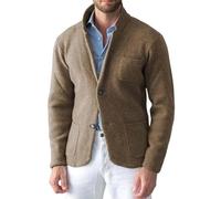 LIUYUYOUGO Americana Hombre,Blazers para Hombre Blazer Elegante Informal De Corte Entallado Elegante Cárdigan De Un Solo Pecho Chaqueta De Punto Abrigo Deportivo De Manga Larga Liso Chaqueta De Via