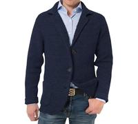 LIUYUYOUGO Americana Hombre Casual, Blazers para Hombre Elegantes Informales Ajustados De Punto Gofre Elegante Cárdigan De 3 Botones Chaqueta De Punto Abrigo Deportivo De Manga Larga Traje De Negoc
