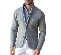 LIUYUYOUGO Blazers Hombre, Blazers para Hombre Blazer Elegante Informal De Corte Entallado Elegante Cárdigan De Un Solo Pecho Chaqueta De Punto Abrigo Deportivo De Manga Larga Liso Chaqueta De Viaj