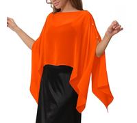 LIUYUYOUGO Cárdigan Mujer Chal De Gasa para Mujer Elegante Capa Capelina Poncho Multiusos Ligero Y Transparente Ideal para La Playa O como Prenda De Verano para Bodas para La Novia O La Madre De La