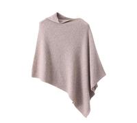 LIUYUYOUGO Poncho De Mujer Poncho De Lana Merino Para Mujer Cómodo Jersey De Punto Capa Chal Elegante Jersey Sin Mangas Con Bloques De Color Dobladillo Asimétrico Abrigos De Pashmina Para Otoño E