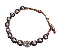 LIUYUYOUGO Pulsera Chakras Pulseras Del Zodiaco Para Hombre Con Grabado De Las 12 Constelaciones Pulsera De Cuentas De Piedras Preciosas De Hematita Brazalete Trenzado De Macramé Clásico Hecho A M