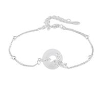 LIUYUYOUGO Pulsera De Plata Pulsera De Plata De Ley Con Flor De Nacimiento Para Mujer Calcedonia Blanca Estilo Chino Con Forma De Donut Doce Dioses De Las Flores Ajustable Joyería Étnica Vintage R