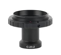 LIUZHENZHEN Adaptador de cámara de montaje en C, anillo en T, adaptador de puertos oculares para microscopio estéreo, adaptador CCD (A)