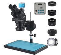 LIUZHENZHEN Microscopio estéreo trinocular con zoom 3.5-90X, 2K, 4K, 48MP, cámara de video HDMI para reparación de soldadura, teléfono, reloj, observación de joyas (HDMI tipo C)