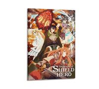 LIUZHIX Póster de animé The Rising of The Shield Hero en lienzo, decoración de pared, sala de estar, dormitorio familiar, 30 x 45 cm, estilo marco