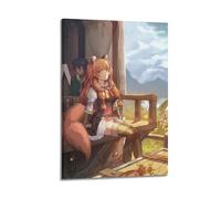 LIUZHIX Póster de animé The Rising of The Shield Hero en lienzo, decoración de pared, sala de estar, dormitorio familiar, 20 x 30 cm, estilo marco